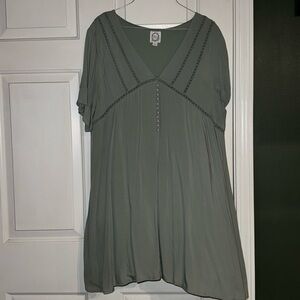 Boutique dress size L seafoam green color worn once